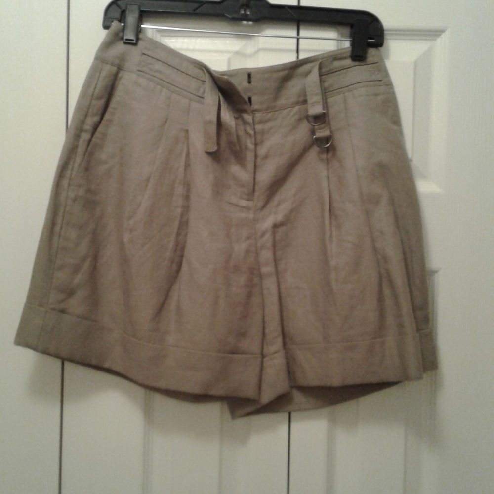 The Limited Linen Blend Utility Shorts